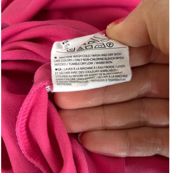 Old Navy Women's Size M Bright Pink Tank Skater Knee Length Dress #0274 - Picture 7 of 8